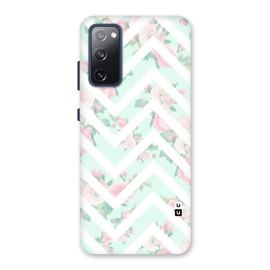 Pastel Floral Zig Zag Back Case for Galaxy S20 FE
