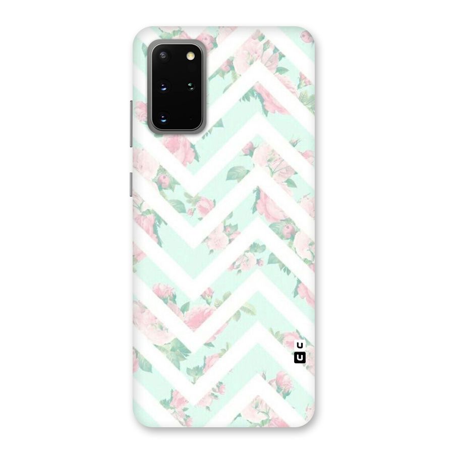 Pastel Floral Zig Zag Back Case for Galaxy S20 Plus