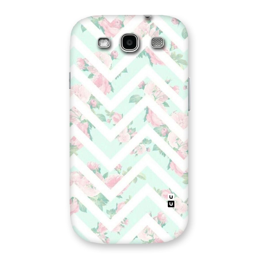 Pastel Floral Zig Zag Back Case for Galaxy S3