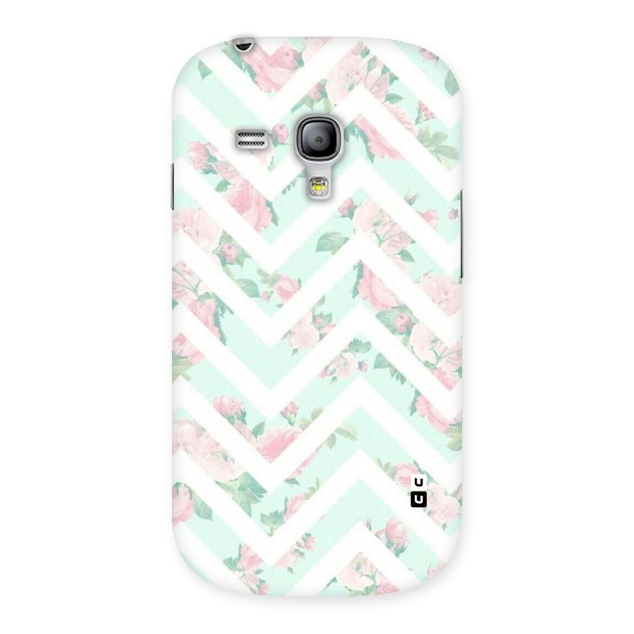 Pastel Floral Zig Zag Back Case for Galaxy S3 Mini