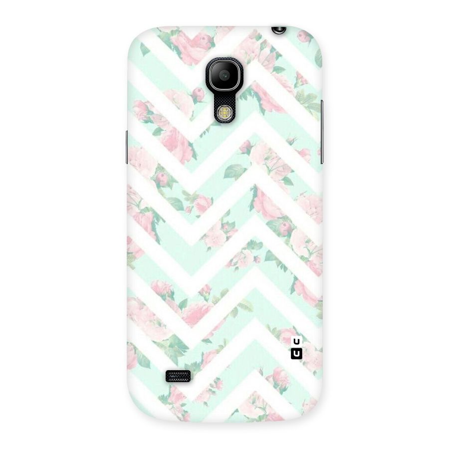 Pastel Floral Zig Zag Back Case for Galaxy S4 Mini