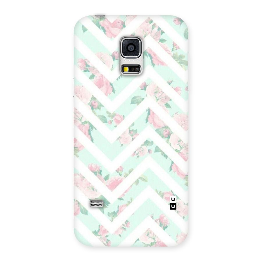 Pastel Floral Zig Zag Back Case for Galaxy S5 Mini