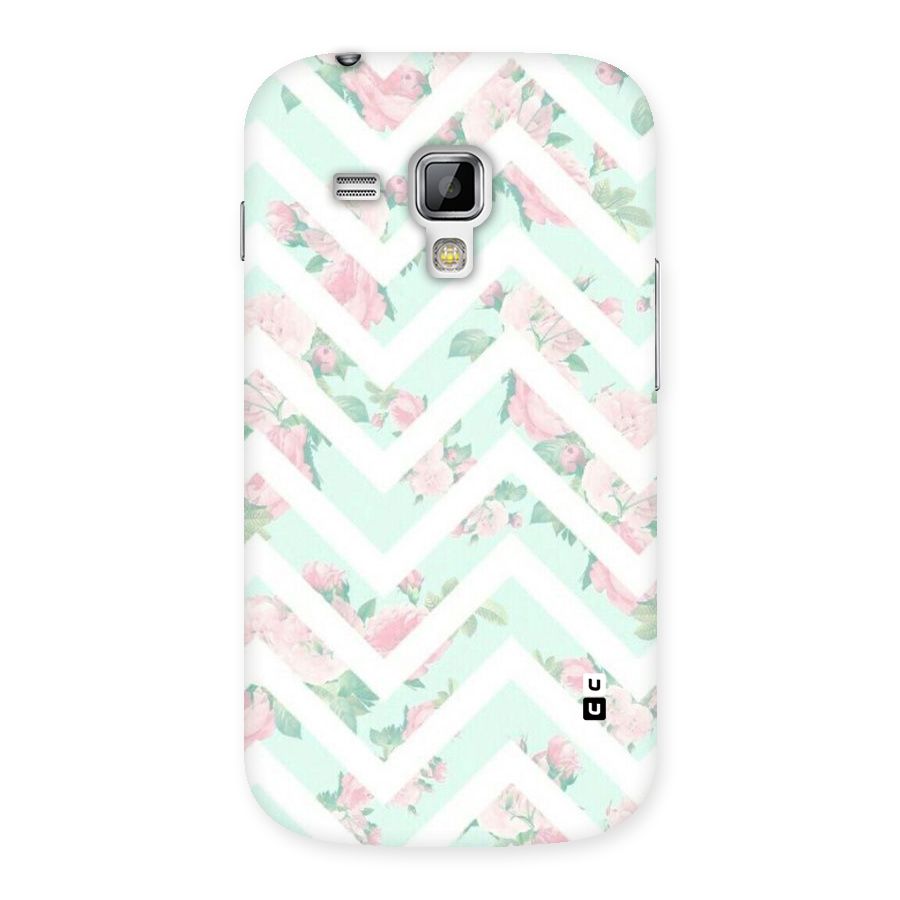 Pastel Floral Zig Zag Back Case for Galaxy S Duos
