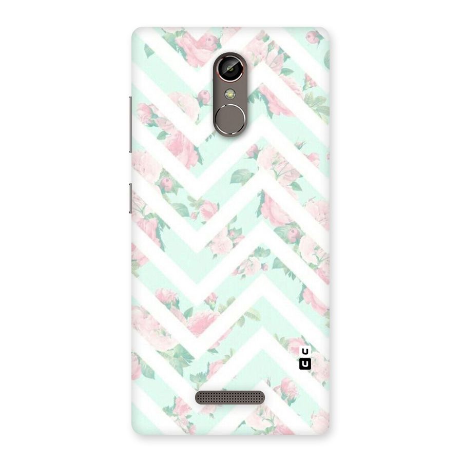 Pastel Floral Zig Zag Back Case for Gionee S6s
