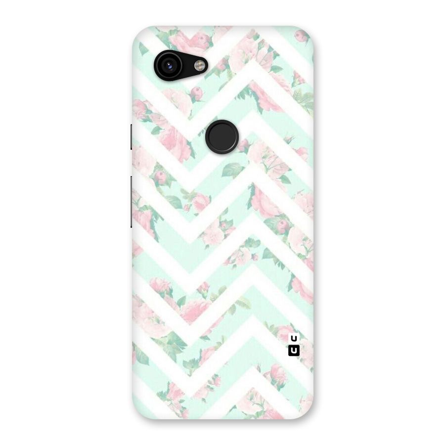 Pastel Floral Zig Zag Back Case for Google Pixel 3a