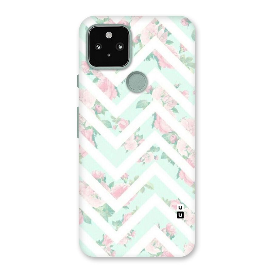 Pastel Floral Zig Zag Back Case for Google Pixel 5
