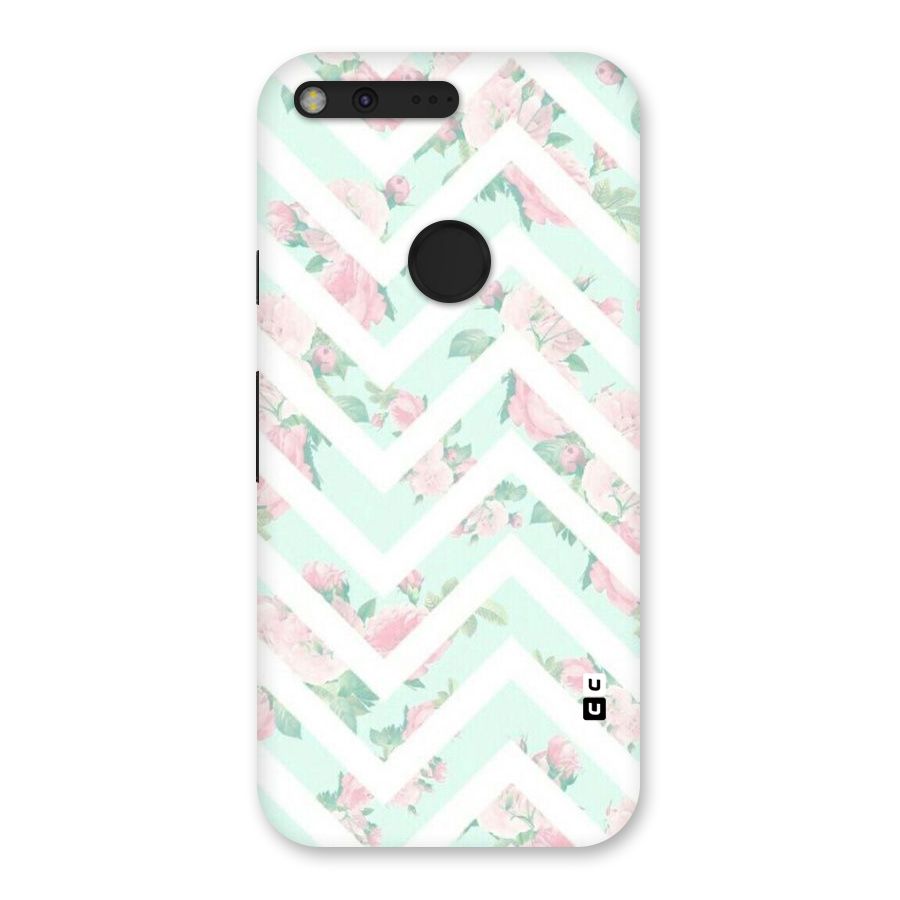 Pastel Floral Zig Zag Back Case for Google Pixel XL
