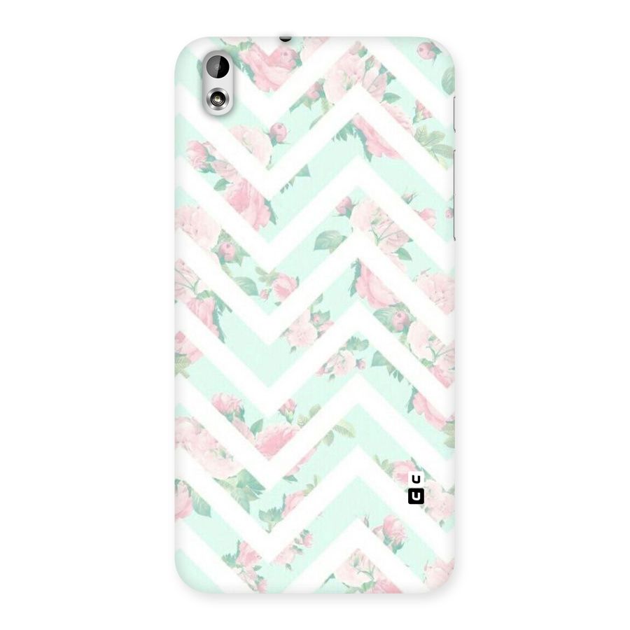 Pastel Floral Zig Zag Back Case for HTC Desire 816g