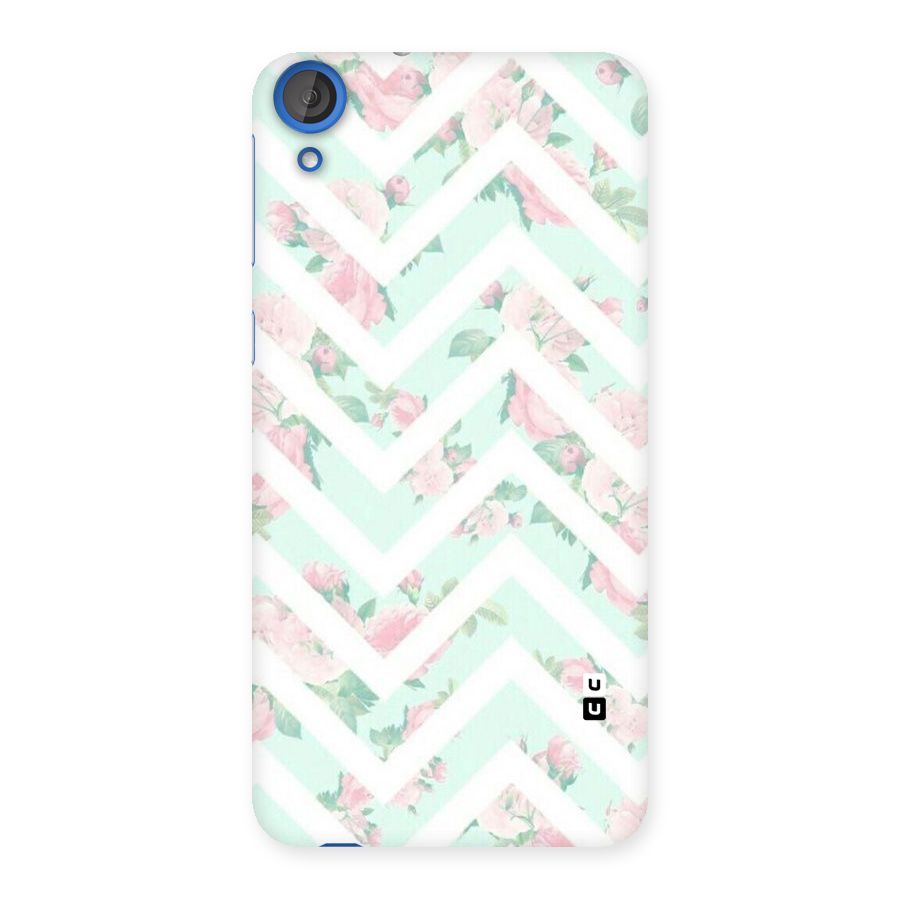 Pastel Floral Zig Zag Back Case for HTC Desire 820