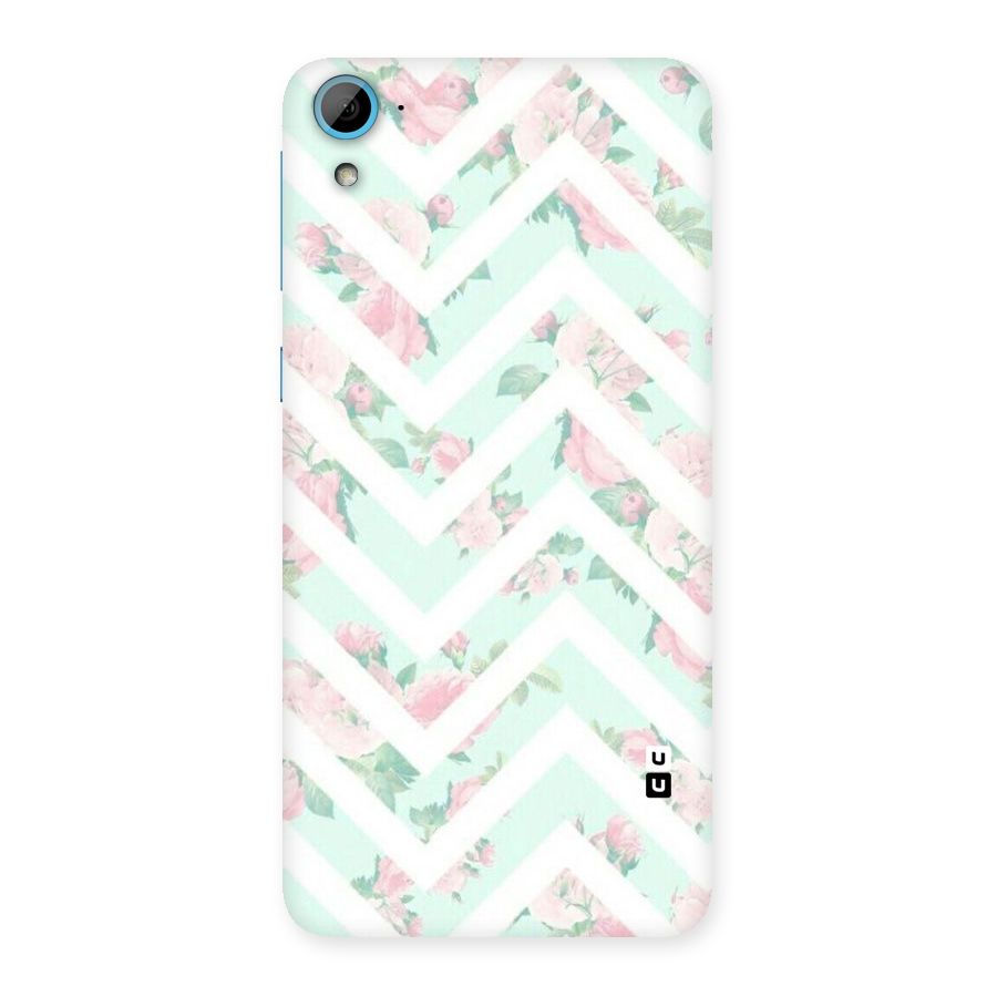 Pastel Floral Zig Zag Back Case for HTC Desire 826