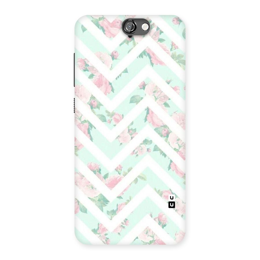 Pastel Floral Zig Zag Back Case for HTC One A9