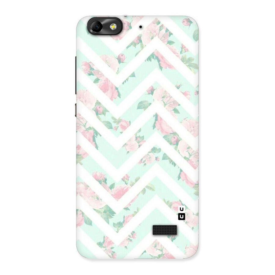 Pastel Floral Zig Zag Back Case for Honor 4C