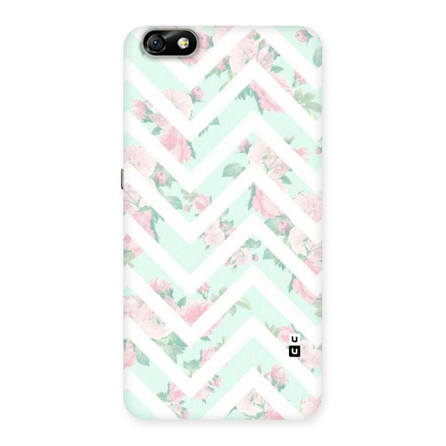 Pastel Floral Zig Zag Back Case for Honor 4X
