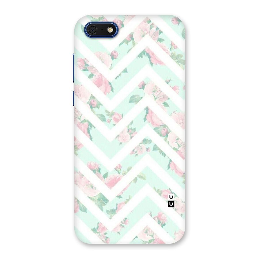 Pastel Floral Zig Zag Back Case for Honor 7s