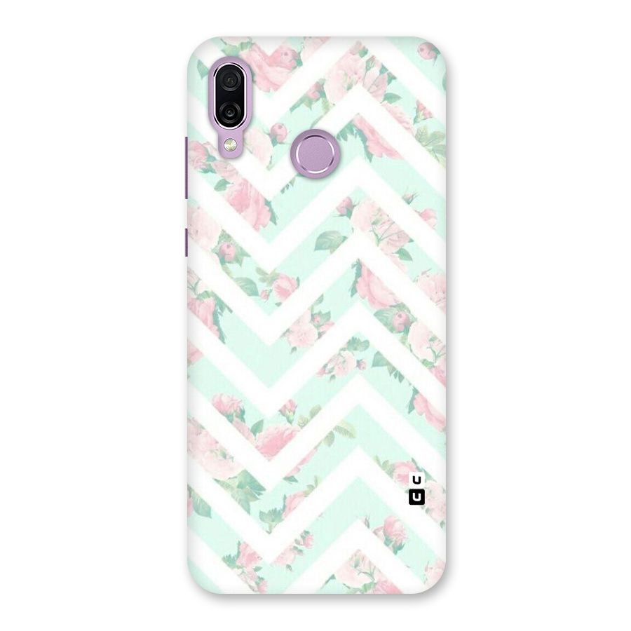 Pastel Floral Zig Zag Back Case for Honor Play