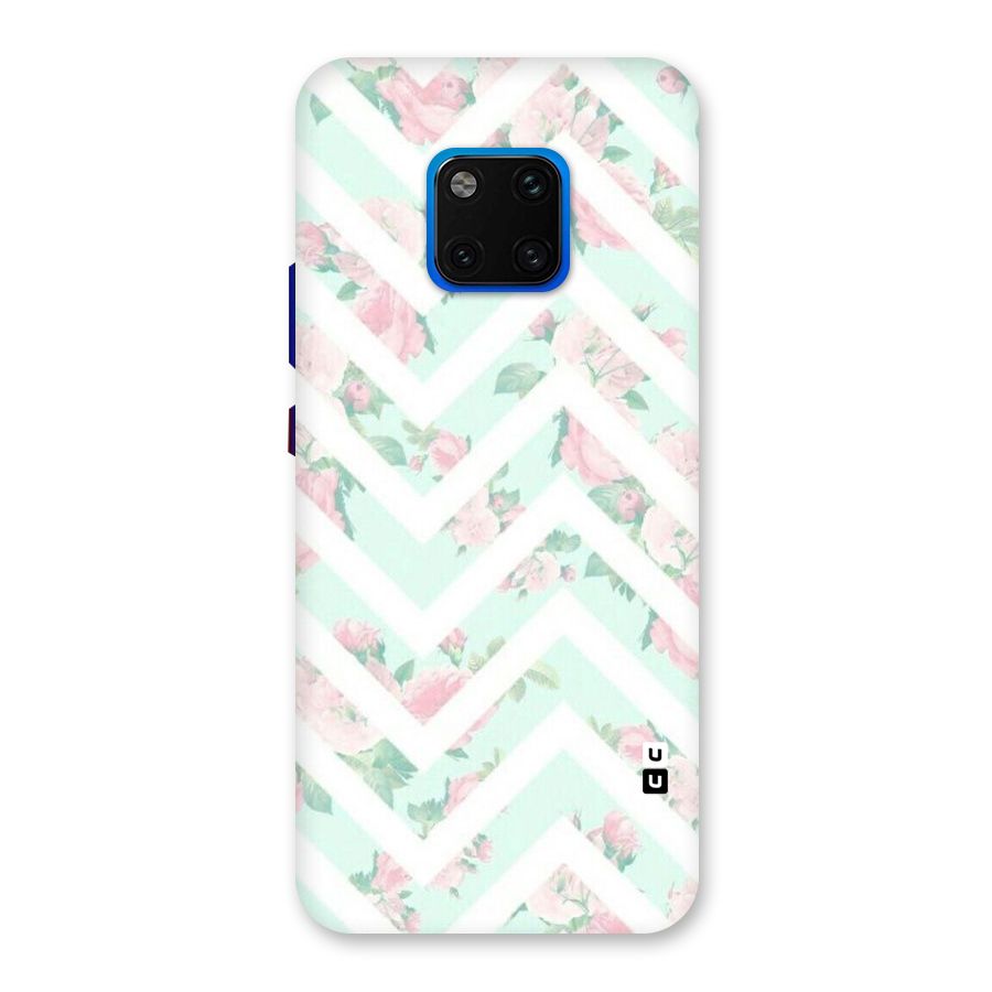 Pastel Floral Zig Zag Back Case for Huawei Mate 20 Pro