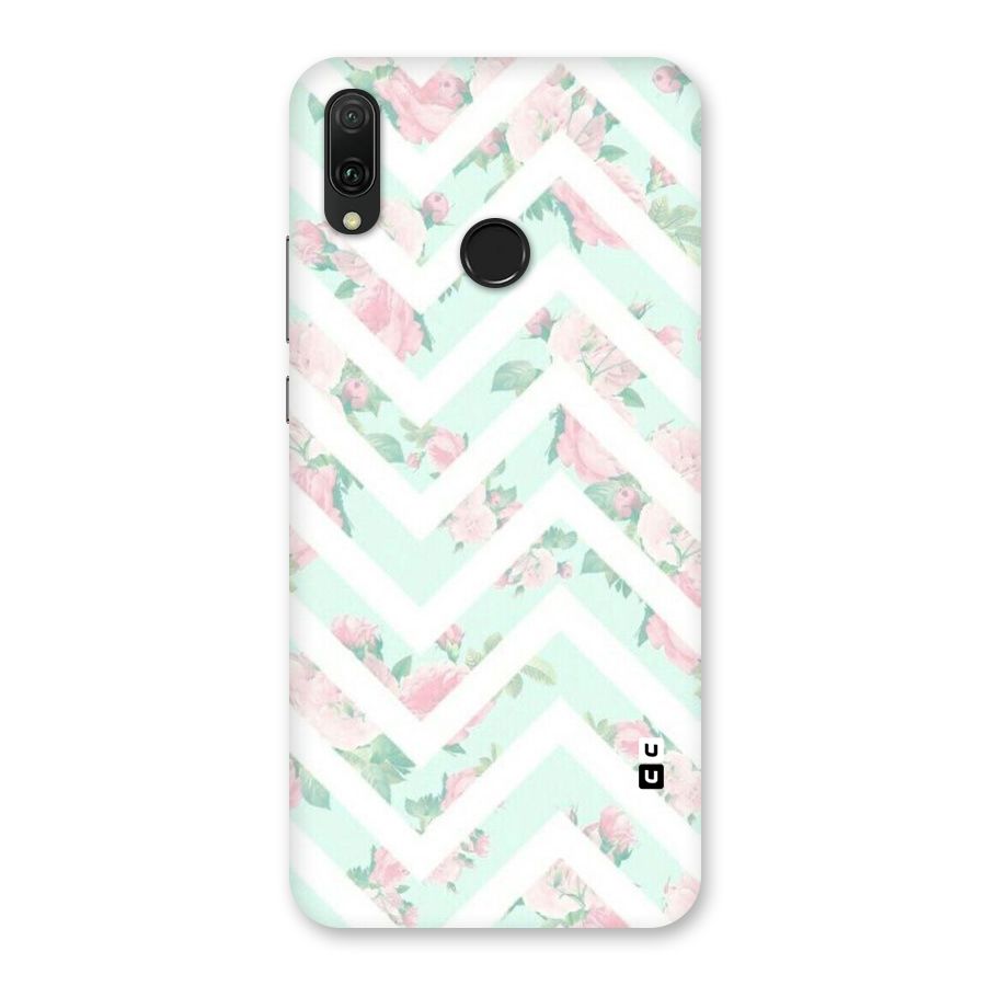 Pastel Floral Zig Zag Back Case for Huawei Y9 (2019)