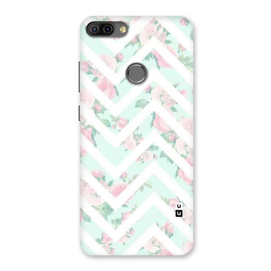 Pastel Floral Zig Zag Back Case for Infinix Hot 6 Pro
