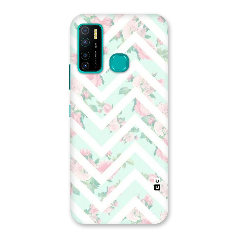 Pastel Floral Zig Zag Back Case for Infinix Hot 9 Pro