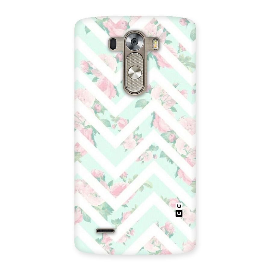 Pastel Floral Zig Zag Back Case for LG G3