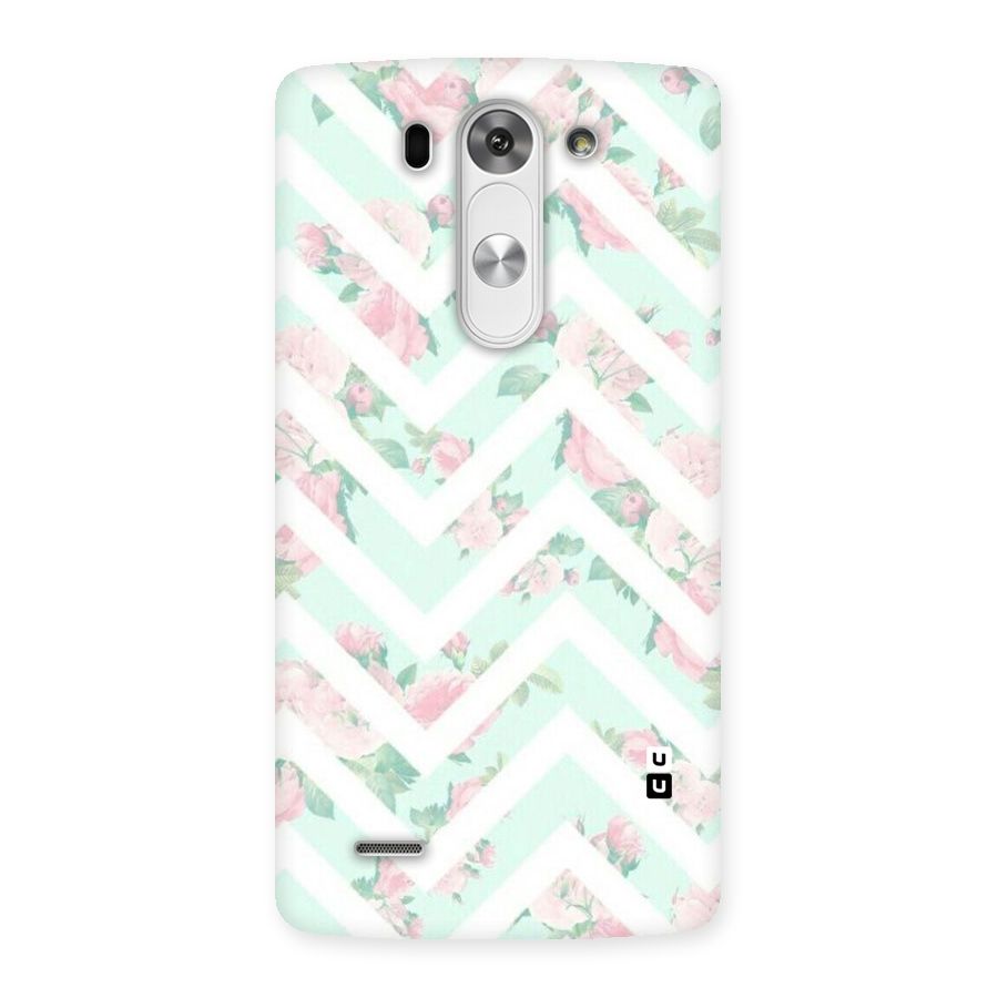 Pastel Floral Zig Zag Back Case for LG G3 Beat