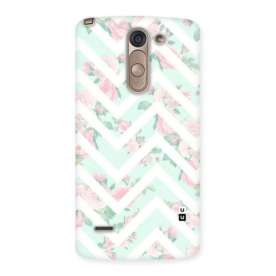 Pastel Floral Zig Zag Back Case for LG G3 Stylus