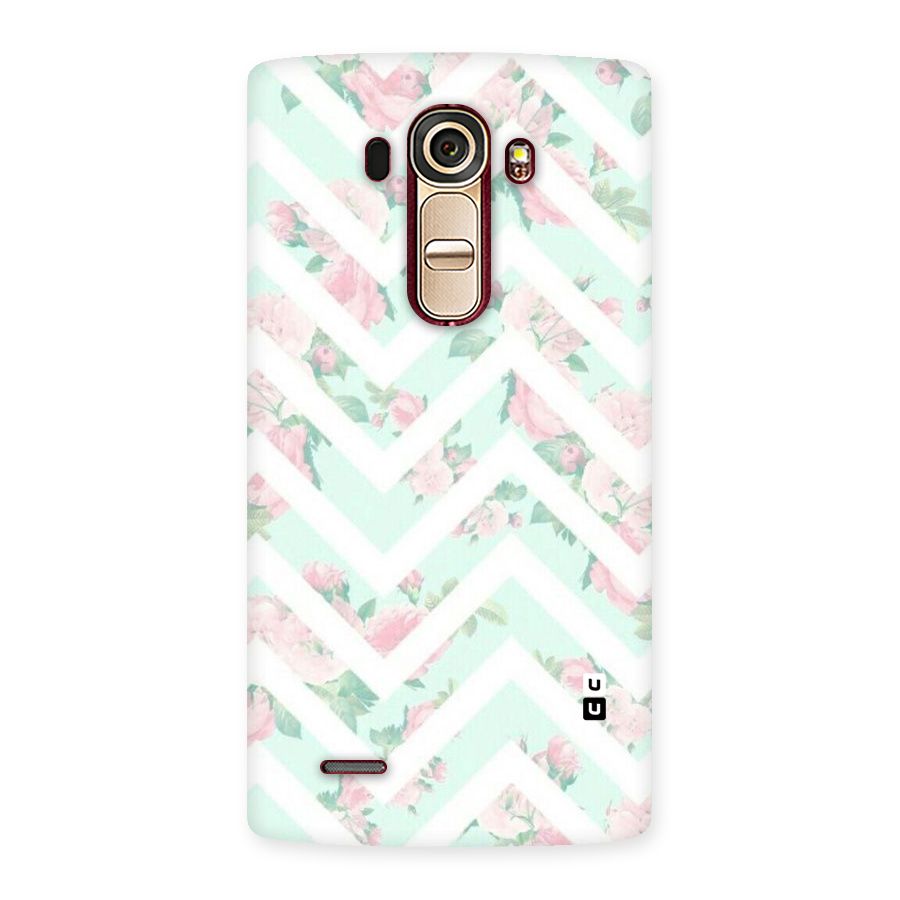 Pastel Floral Zig Zag Back Case for LG G4