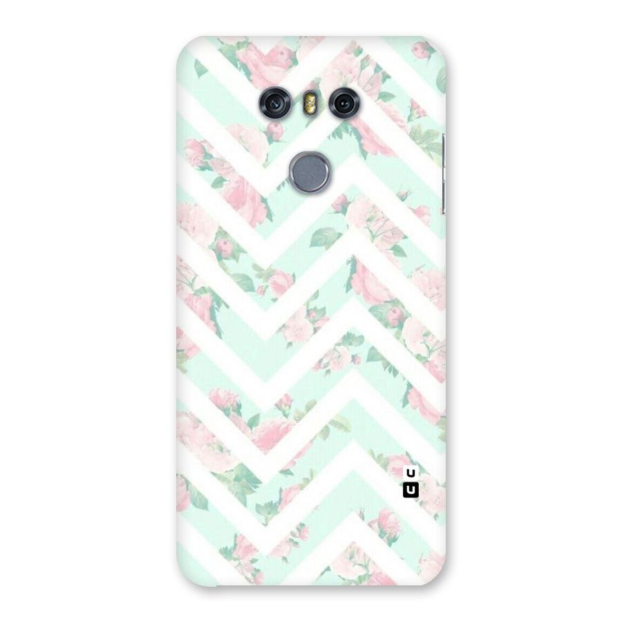 Pastel Floral Zig Zag Back Case for LG G6