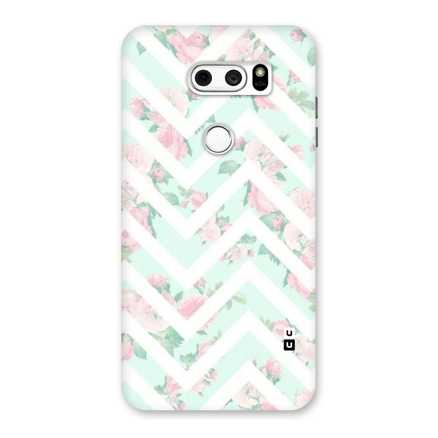 Pastel Floral Zig Zag Back Case for LG V30