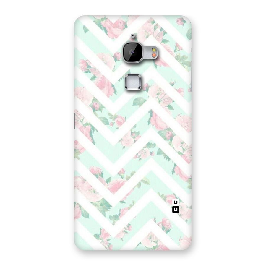 Pastel Floral Zig Zag Back Case for LeTv Le Max