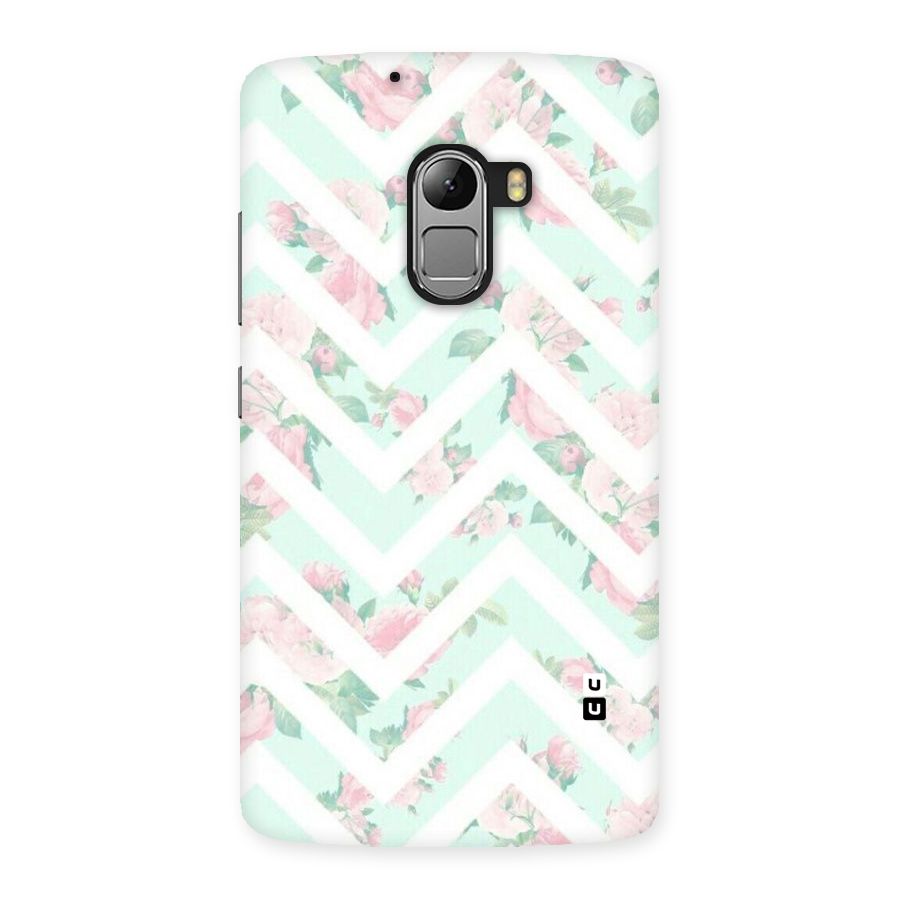 Pastel Floral Zig Zag Back Case for Lenovo K4 Note
