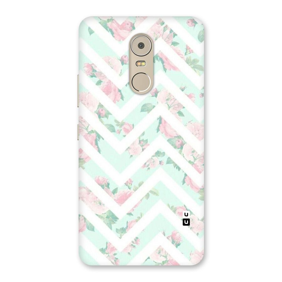 Pastel Floral Zig Zag Back Case for Lenovo K6 Note