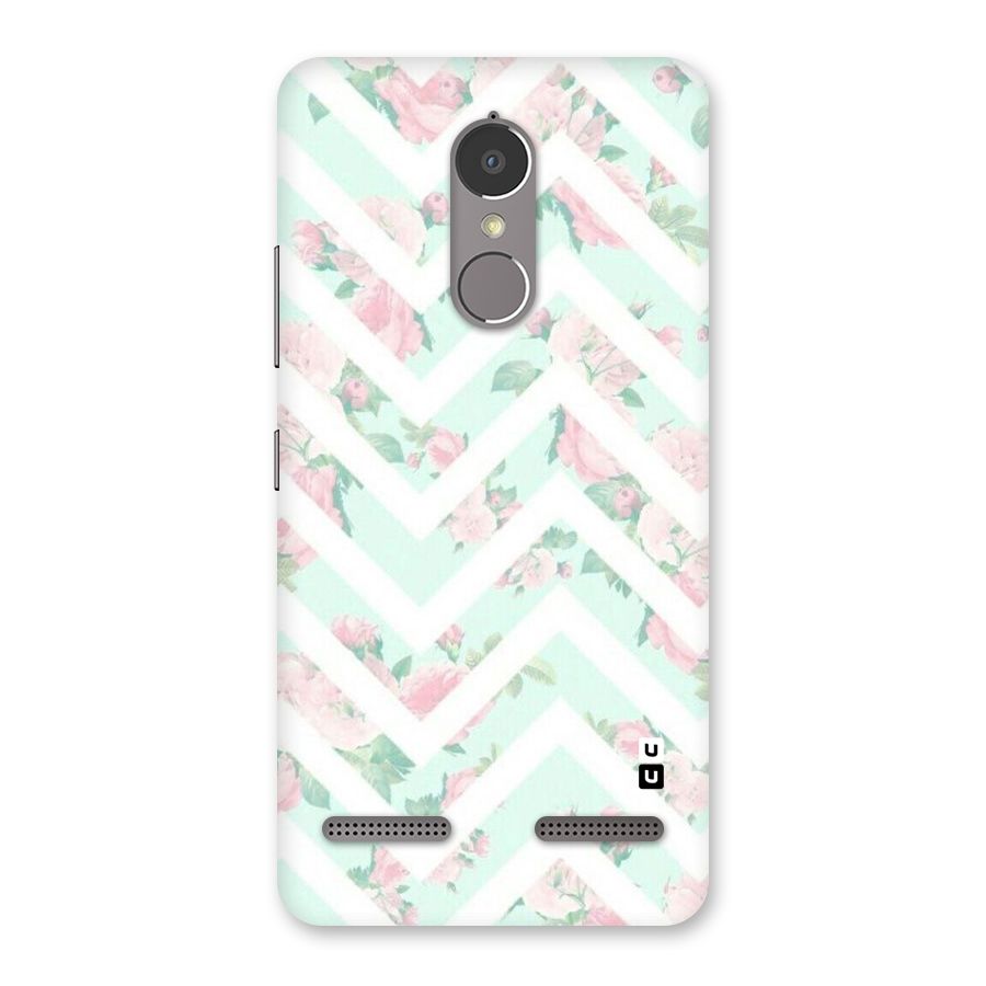Pastel Floral Zig Zag Back Case for Lenovo K6 Power