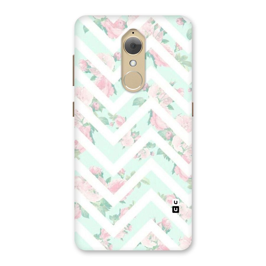 Pastel Floral Zig Zag Back Case for Lenovo K8