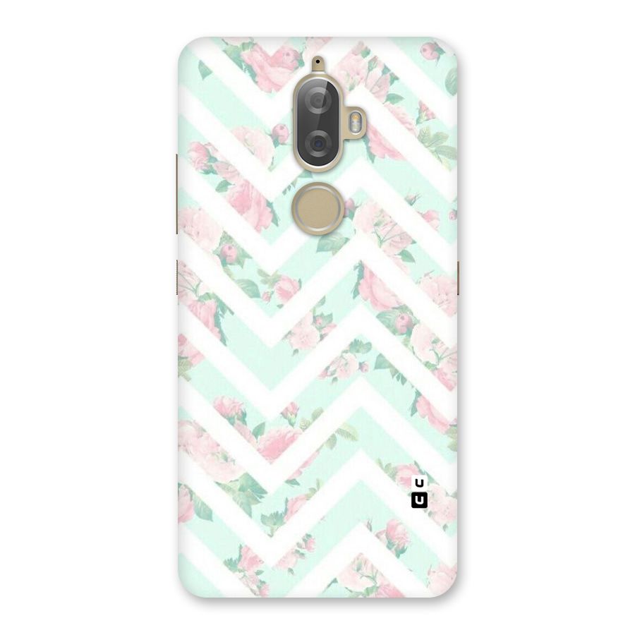 Pastel Floral Zig Zag Back Case for Lenovo K8 Plus
