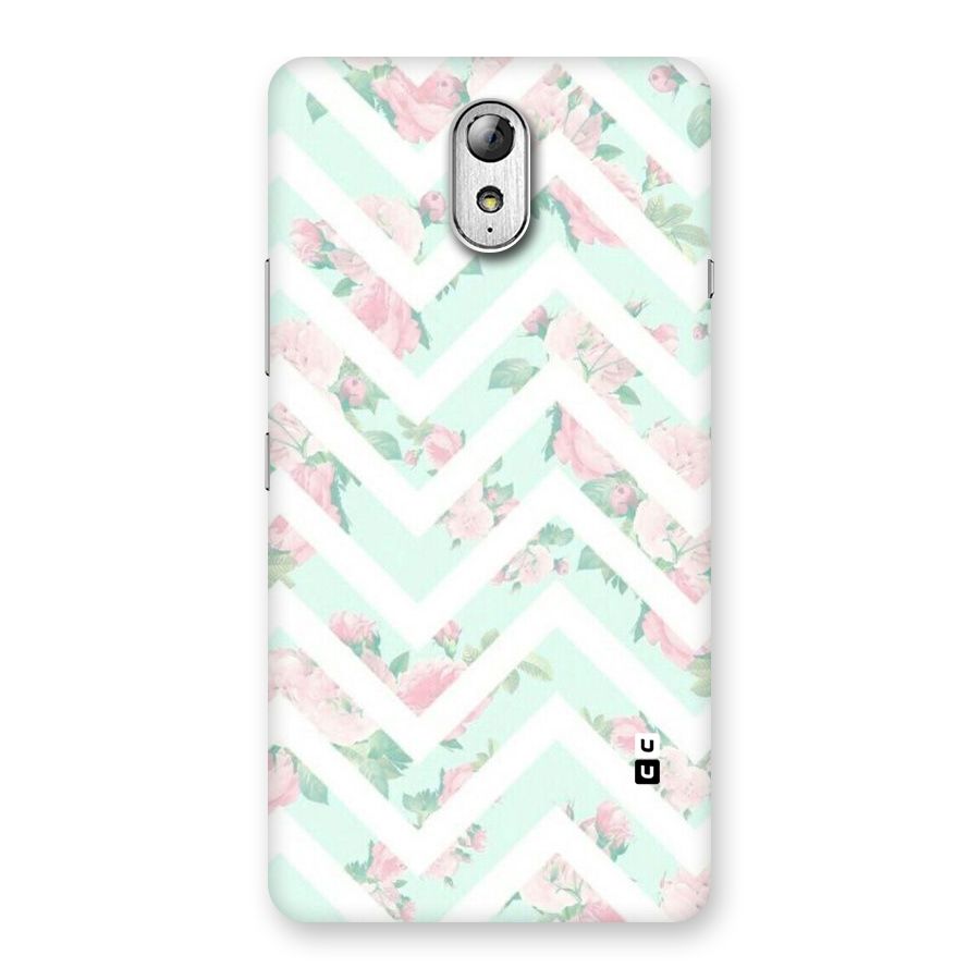 Pastel Floral Zig Zag Back Case for Lenovo Vibe P1M