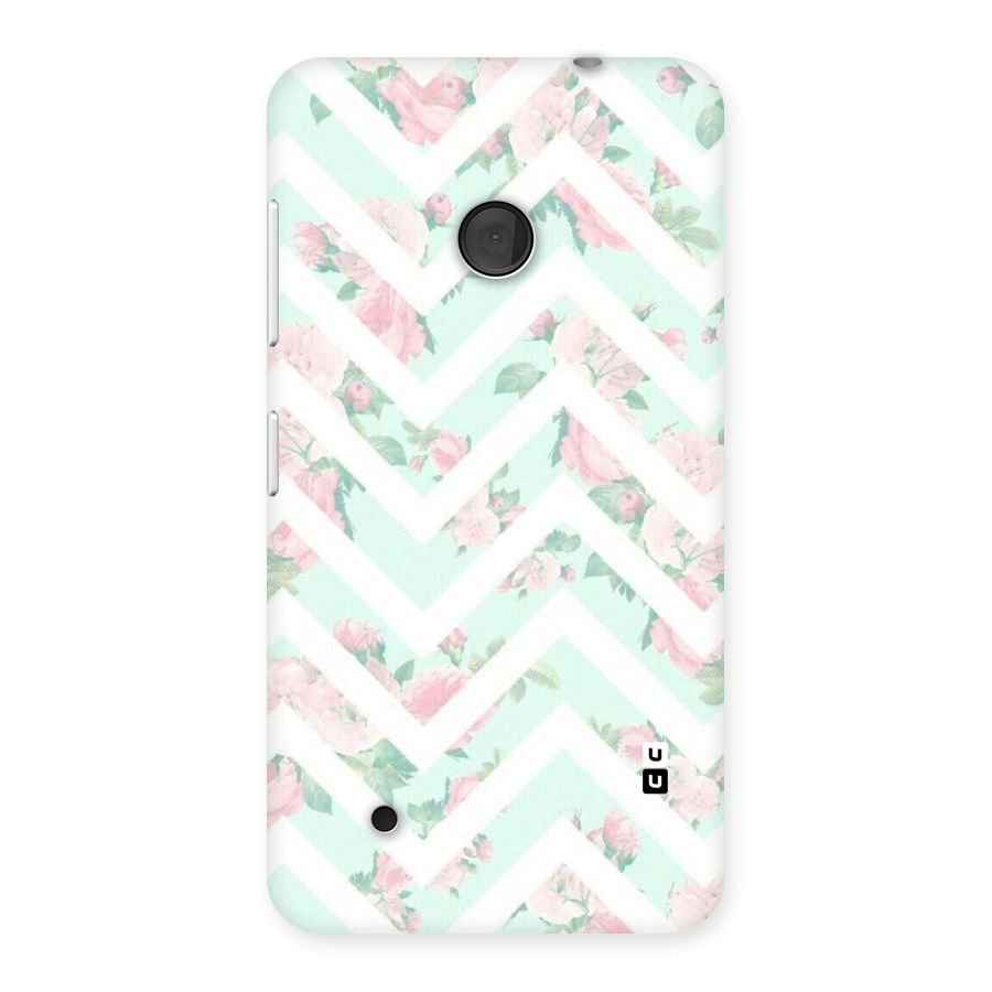 Pastel Floral Zig Zag Back Case for Lumia 530