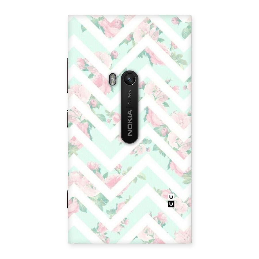 Pastel Floral Zig Zag Back Case for Lumia 920