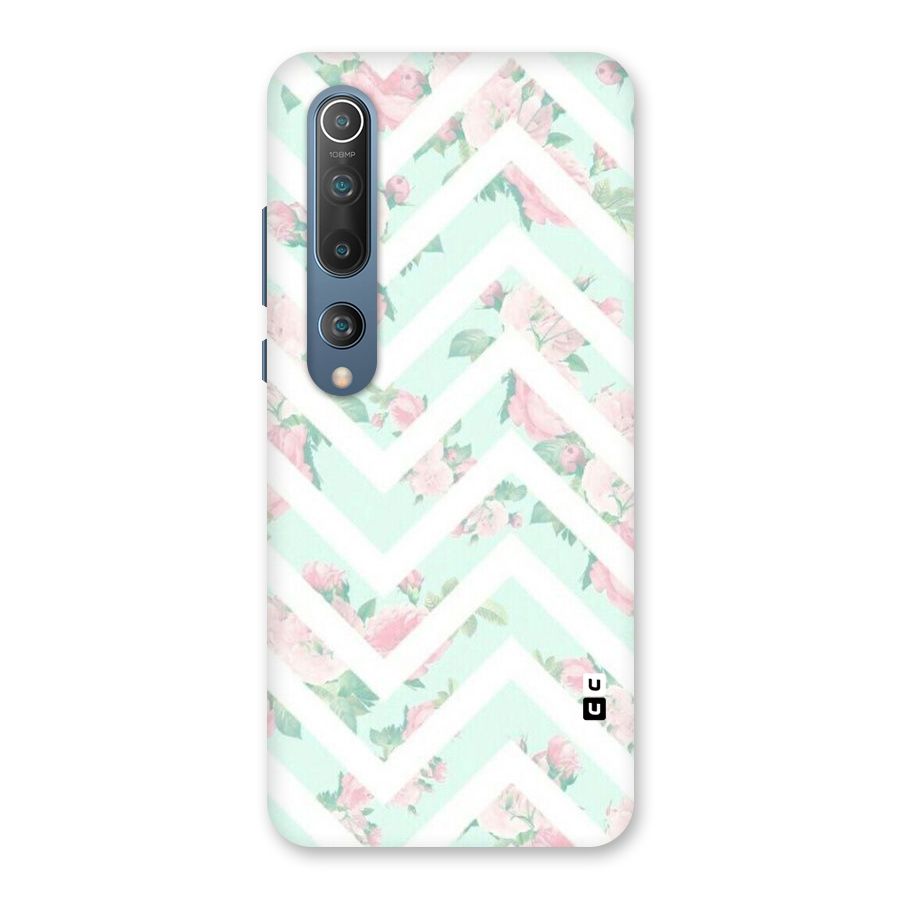 Pastel Floral Zig Zag Back Case for Mi 10