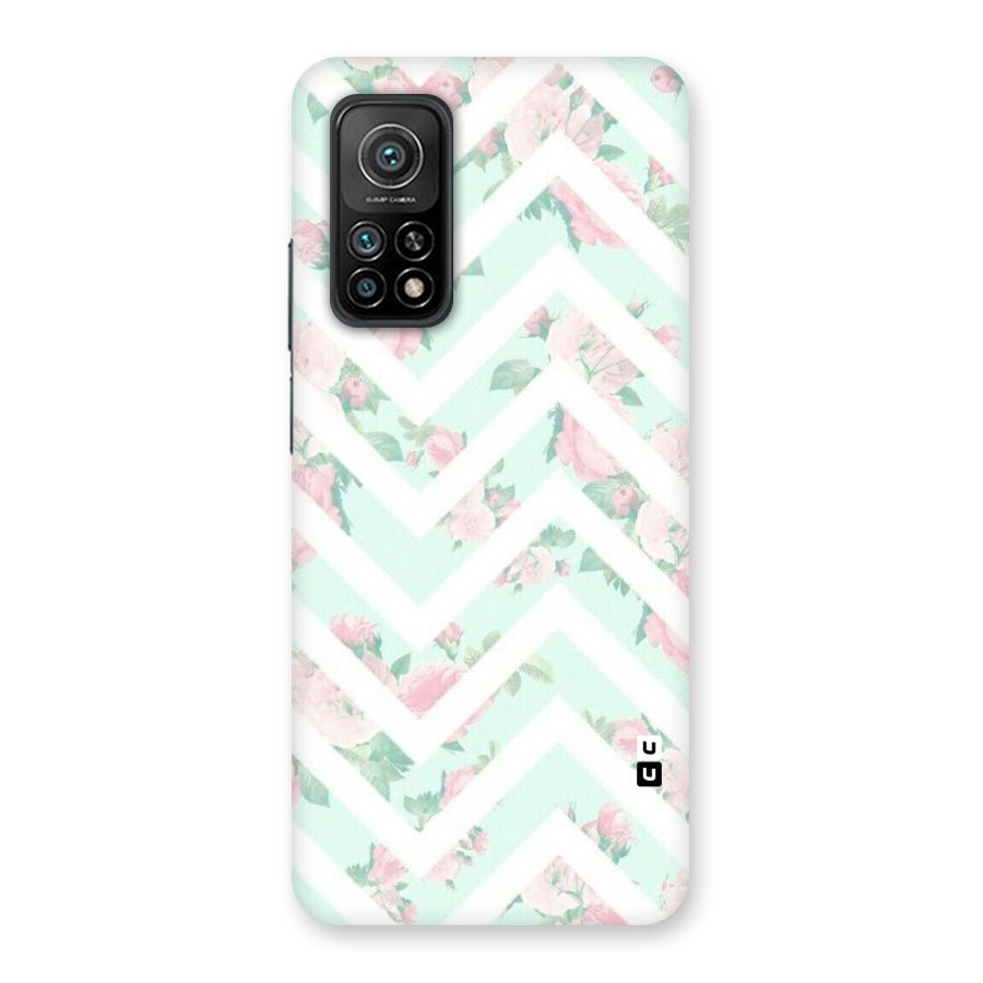 Pastel Floral Zig Zag Back Case for Mi 10T 5G