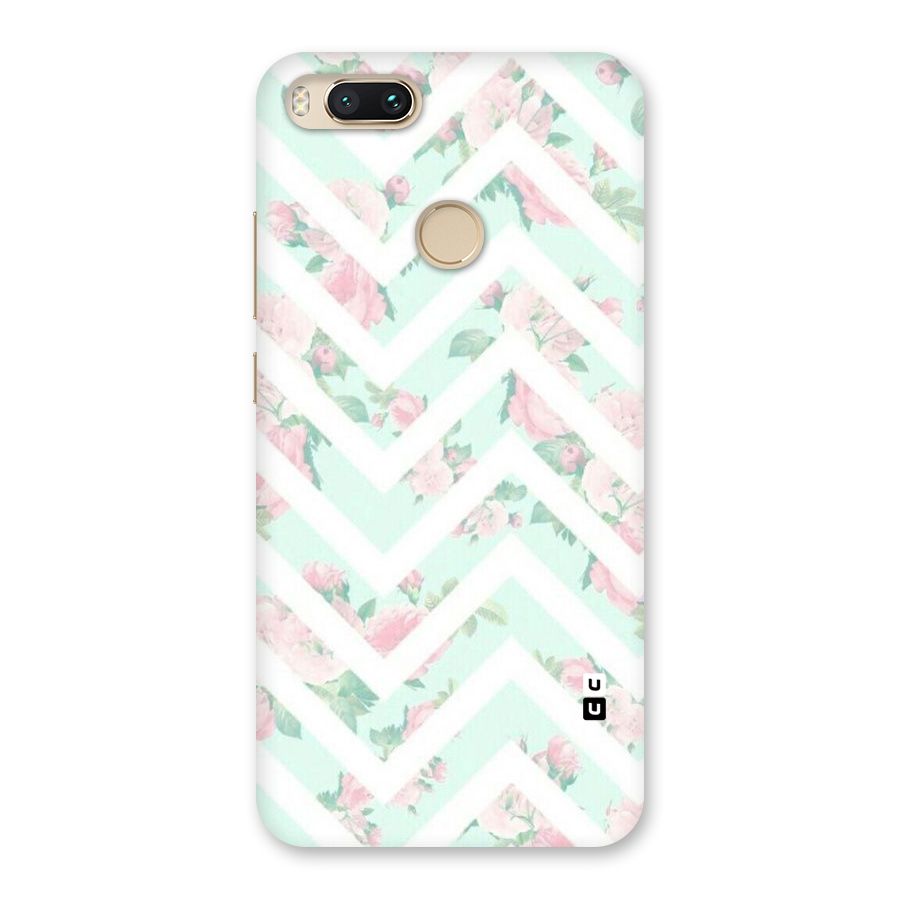 Pastel Floral Zig Zag Back Case for Mi A1