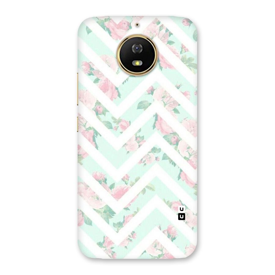 Pastel Floral Zig Zag Back Case for Moto G5s