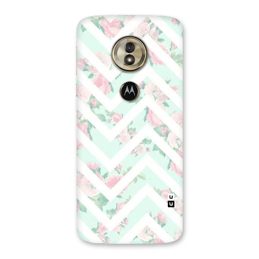 Pastel Floral Zig Zag Back Case for Moto G6 Play