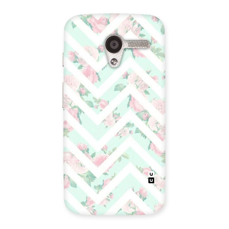 Pastel Floral Zig Zag Back Case for Moto X