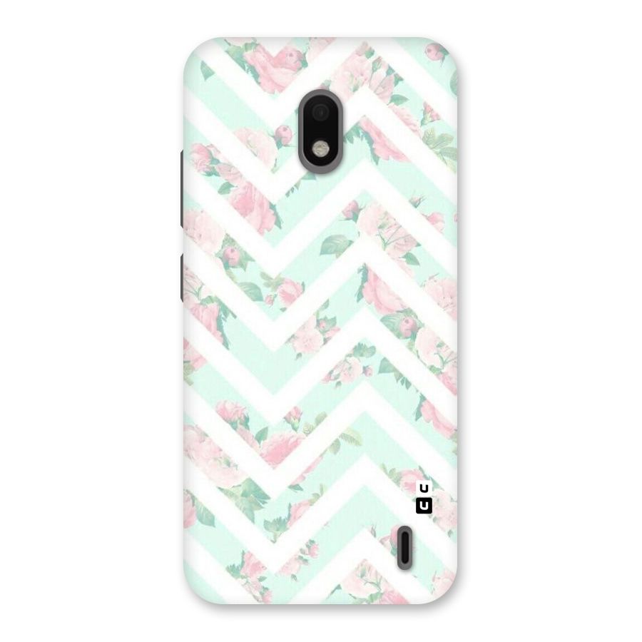 Pastel Floral Zig Zag Back Case for Nokia 2.2