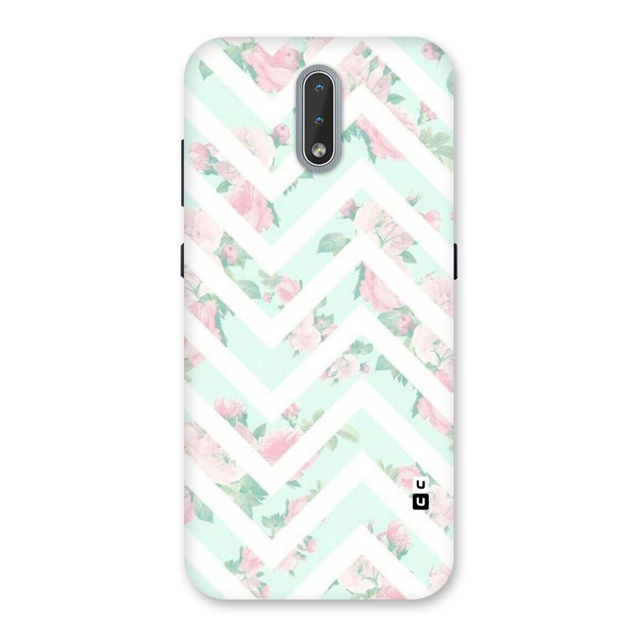 Pastel Floral Zig Zag Back Case for Nokia 2.3