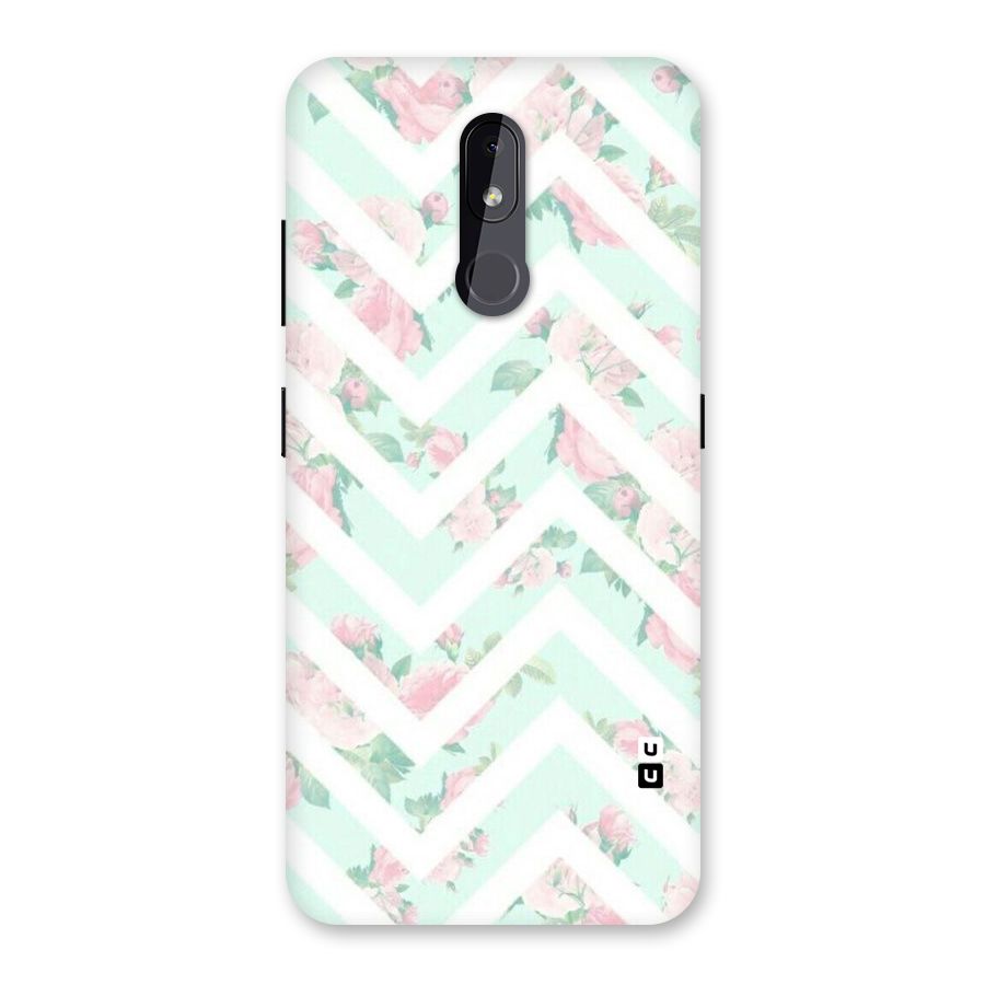 Pastel Floral Zig Zag Back Case for Nokia 3.2