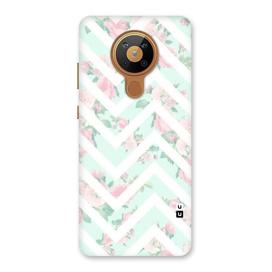 Pastel Floral Zig Zag Back Case for Nokia 5.3
