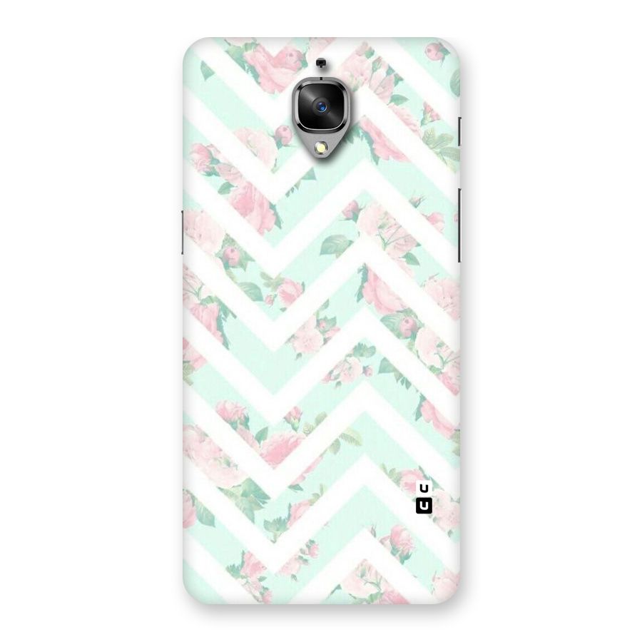 Pastel Floral Zig Zag Back Case for OnePlus 3
