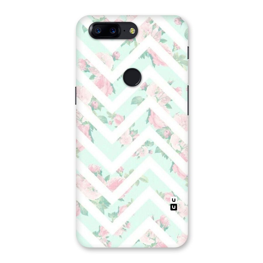 Pastel Floral Zig Zag Back Case for OnePlus 5T